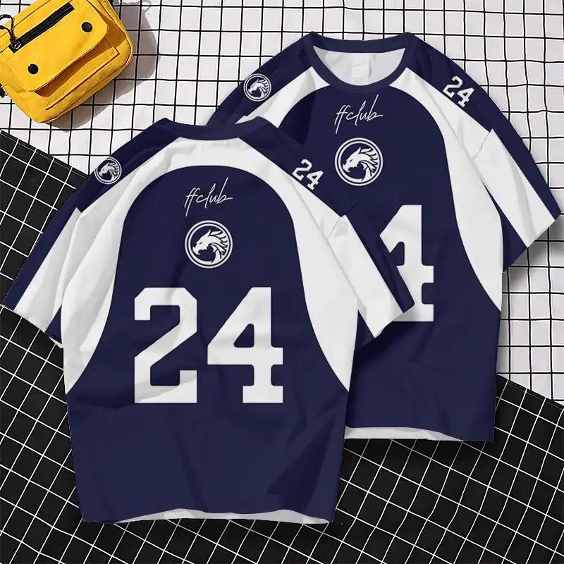 Printed short sleeved T-shirt basketball T-shirt breathable top