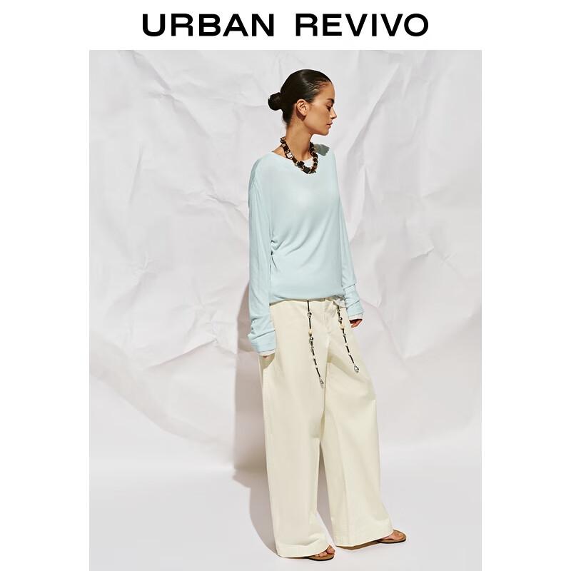 UR 2025 Autumn Women's Loose Long-Sleeve Round Neck T-Shirt