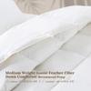 White Goose Down Comforter Duvet, Duvet Insert All Season, Comforter Insert Heavy Weight, Twin/Queen/King Size