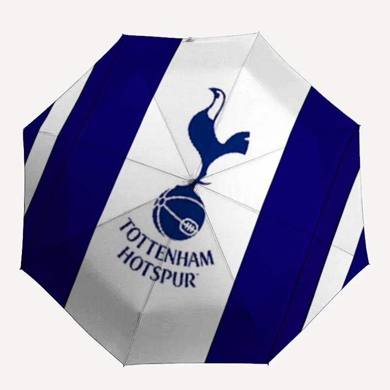 Tottenham Hotspur Theme Automatic Umbrella, Lightweight & Portable, 8 Rib, Perfect for Outdoor Travel, Birthdays, Christmas, Gifts.