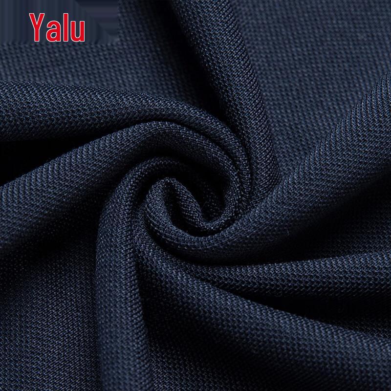 Yalu Men's Ice Silk Mulberry Silk Blend Polo T-Shirt
