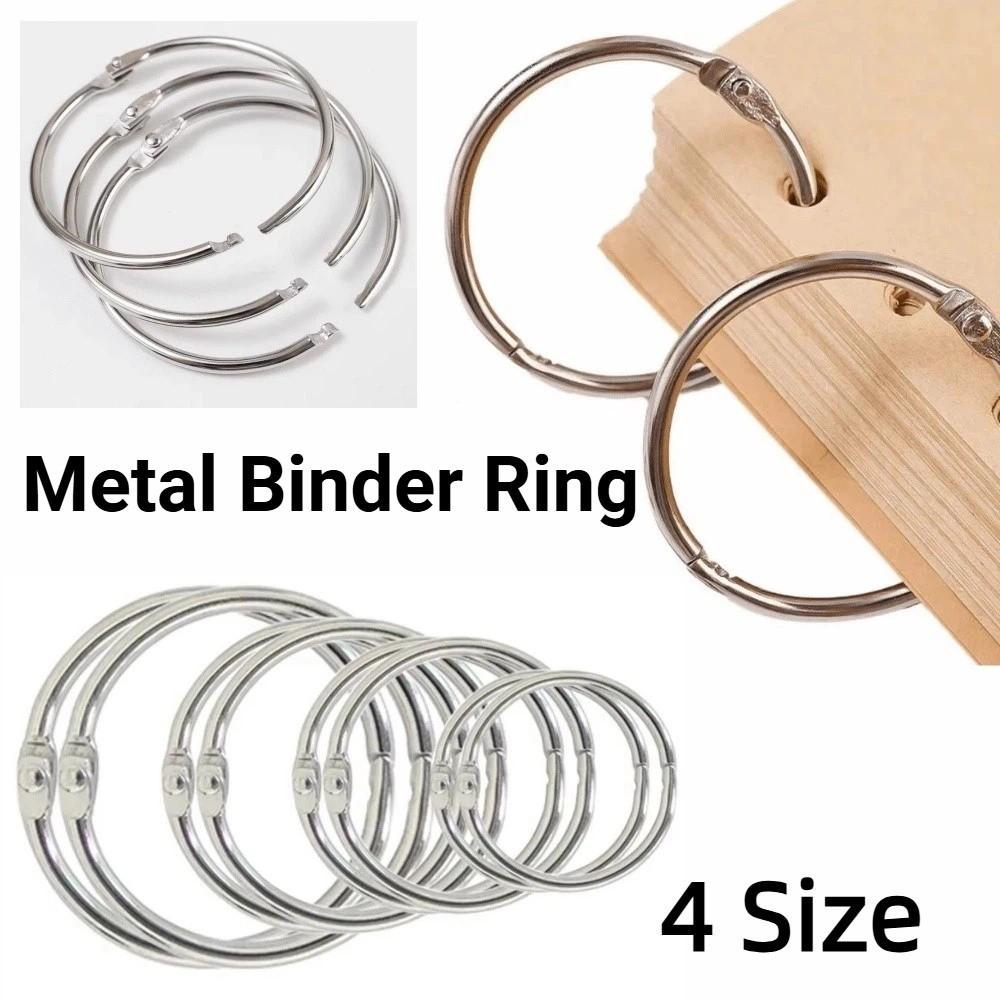 50/100Pcs Assorted Sizes Loose Leaf Ring O Ring Paper Binder Ring Split Rings  Home Office