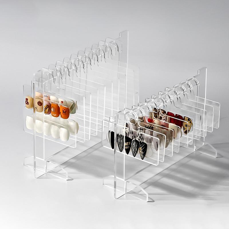 Nail Display Board Style Acrylic Color Card Works Modeling Template Desktop Sample Storage Hanger Tools Nail Art Tool
