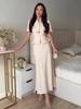 Women's 2026 Elegant Cardigan Short-Sleeve Top and Long Skirt Set
