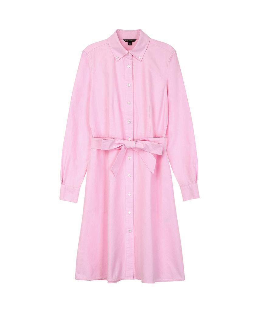 BROOKS BROTHERS Oxford Shirt Dress (Pink) (Bbdzwm7845Ces)