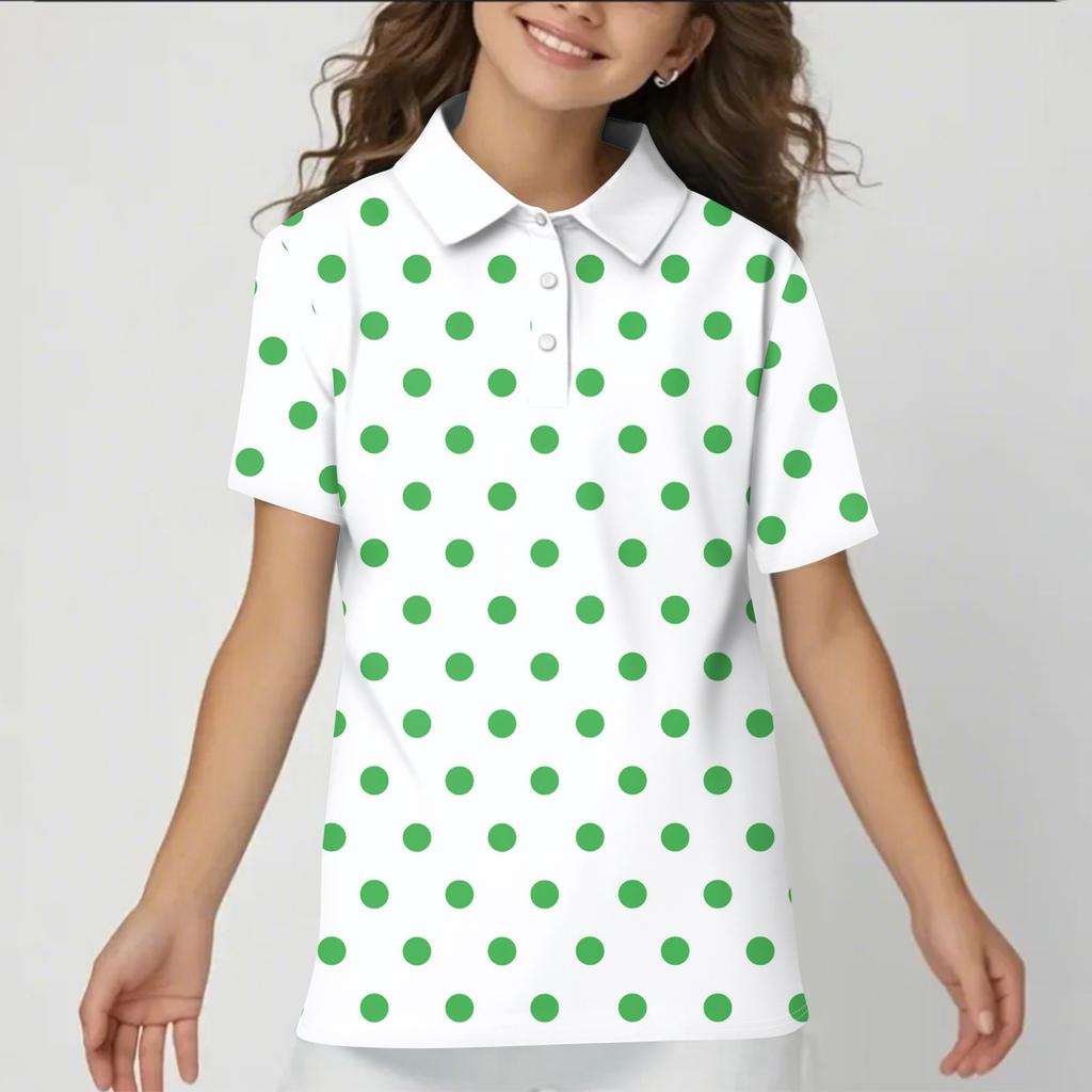 Children's Daily Casual Short-sleeved Print Tops T-shirts  Shirts