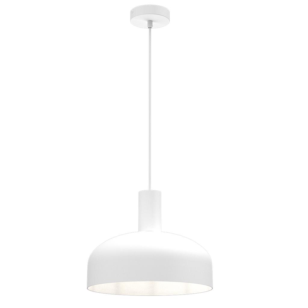Lampa Wisząca Skandynawska Do Kuchni Jadalni Nad Stół Biała Ø30Cm 1Xe27 60W Visby Milagro