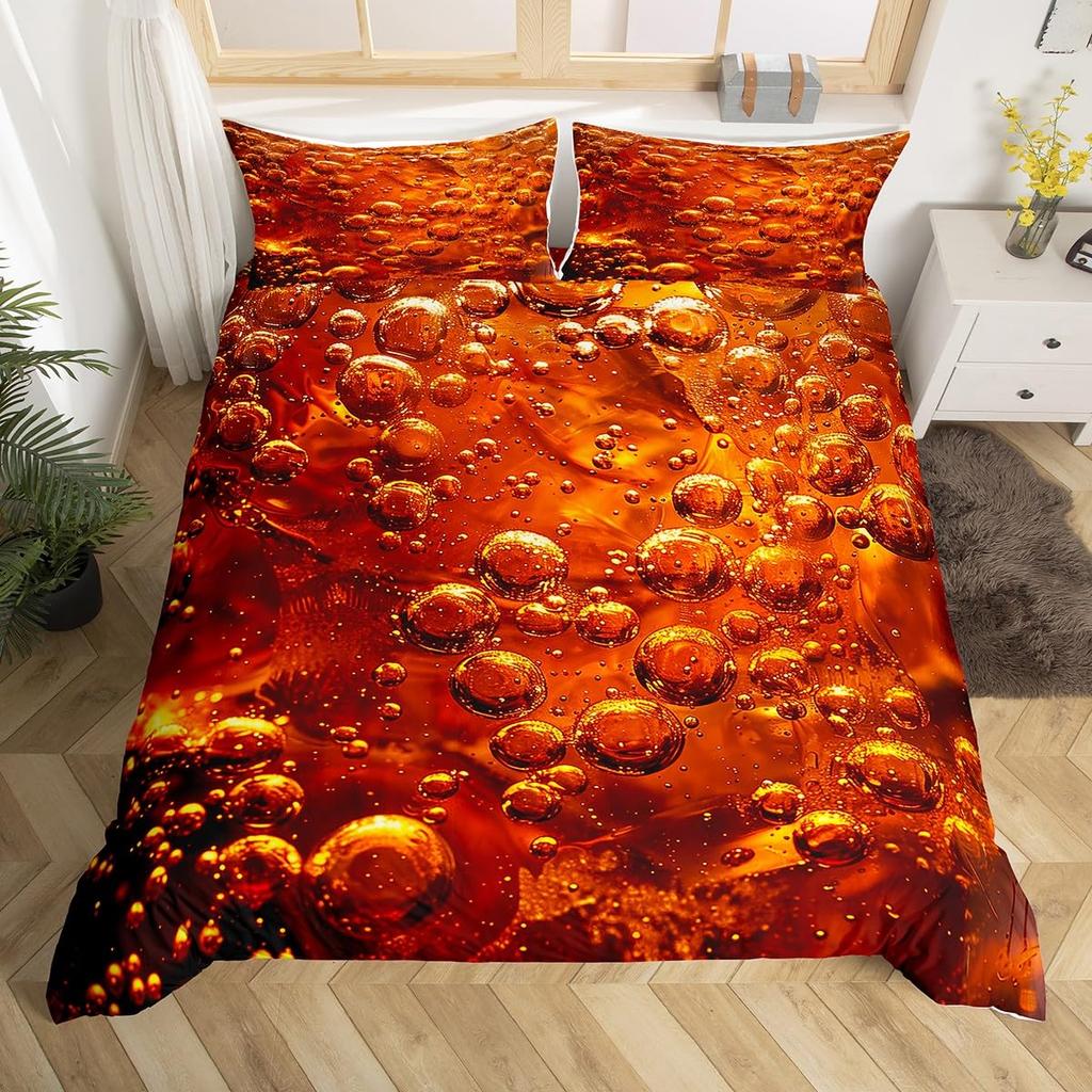 Bubble Duvet Cover Sets For Kids Boys Girls Queen King Lightweight Quilt Cover Underwater Themed Bedding Set Room Decor No Quilt