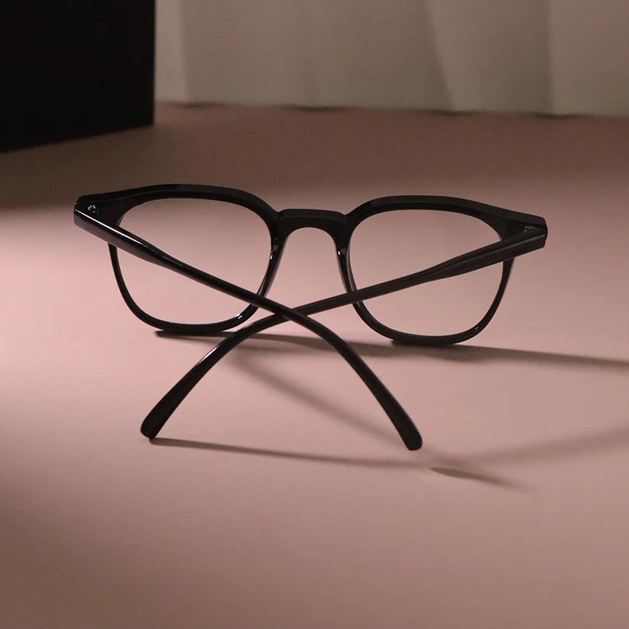 Stylish Retro Casual Transparent Lens Square Glasses Men Women Elegant Eyeglasses Frame Male Clear Lens