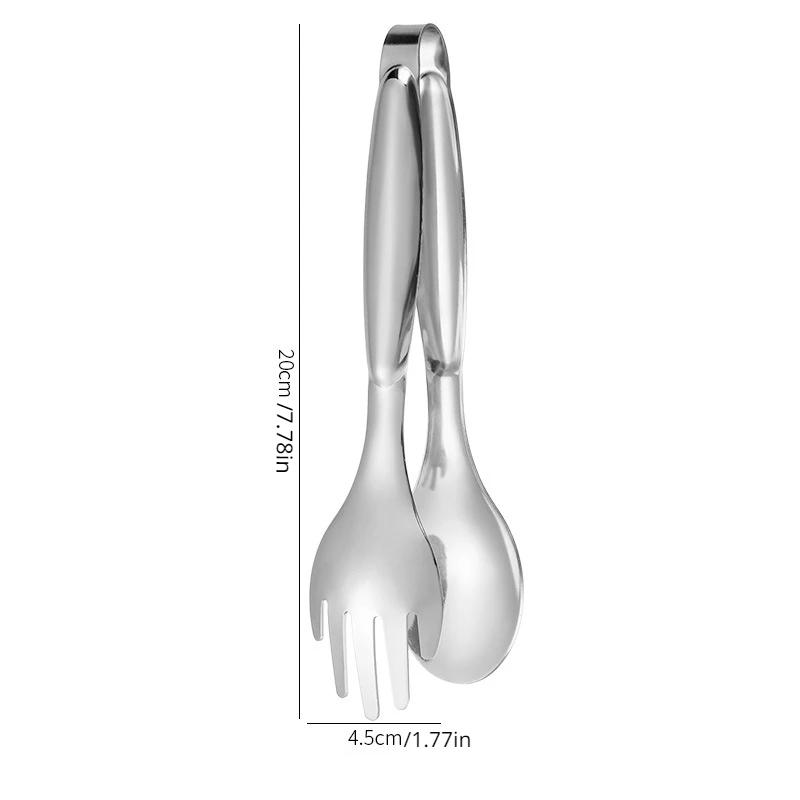 

Нескользящие кухонные щипцы из нержавеющей стали, длинная ручка для барбекю/салата/хлеба - можно мыть в посудомоечной машине, сервировочные приборы, кухонные принадлежности серебряный