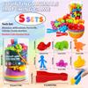 Montessori Material Rainbow Counting Bear Math Toys Animal Dinosaur Color Sorting Matching Game Children Educational Sensory Toy