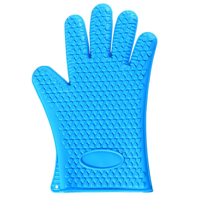 Baking Silicone Microwave Oven Gloves BBQ Grill Gloves Heat Resistant Oven Mitts Kitchen Gadgets Kitchen Accessories