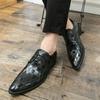 Herrenschuhe spitz Lederschuhe Mode Herren Business-Anzugschuhe Trend Britischer Stil Hochzeits-Lederschuhe