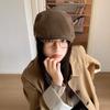 25 Early Autumn New British Retro High-quality Forward Hat Women's Solid Color Face Ducktongue Beret Tide