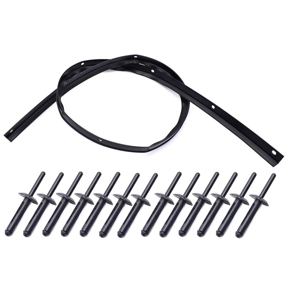 

Для Dodge Challenger 2008-2025 Ущільнювач передньої панелі бампера капота Водонепроникний З заклепками 68051392AB 68051392AA Замінює Аксесуари