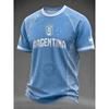 2026 Edition Argentine Fan Football Training T-Shirt - 3D Digital Printing - Comfortable and Breathable - Family Clothing