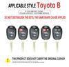Key Cover Shell for Toyota FJ Cruiser, RAV4, Prado, and Land Cruiser