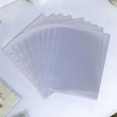 PAKESI A7 Sticker Book 20 Holds 40 Perfect for Favorite Storage 6-Hole Refills, Sheets, Clear, Peelable, Single-Pocket, Double-Sided, Cards, Binders,