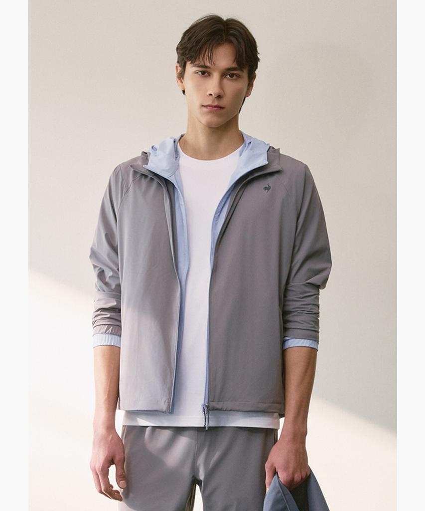 Lecoq Uni Running Dry Single-Layer Jacket - Grey Qr123Ejk31 (A Type)