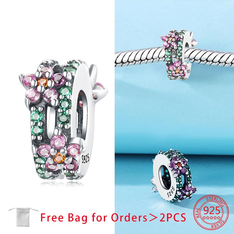 Anniversary Charms Copper Hearts Flower Beads Fit Bracelet Necklace Accessories Bead Jewelry Making Fine Jewelry Gift