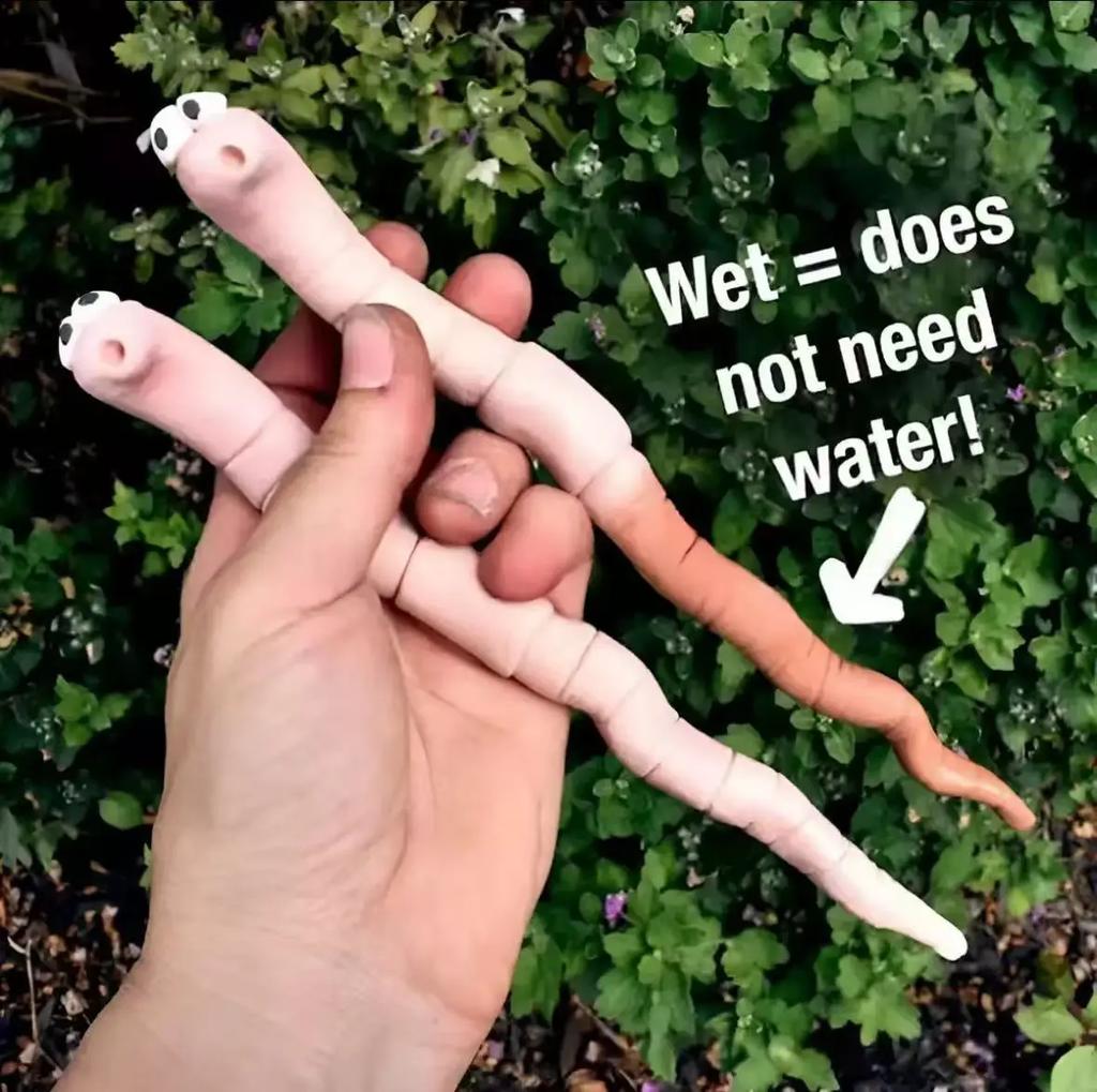 Thirsty Worm Plant Decorations, Resin Garden/Courtyard Accessories Garden Decor Courtyard Potted Plant Humidity Measurement Tool
