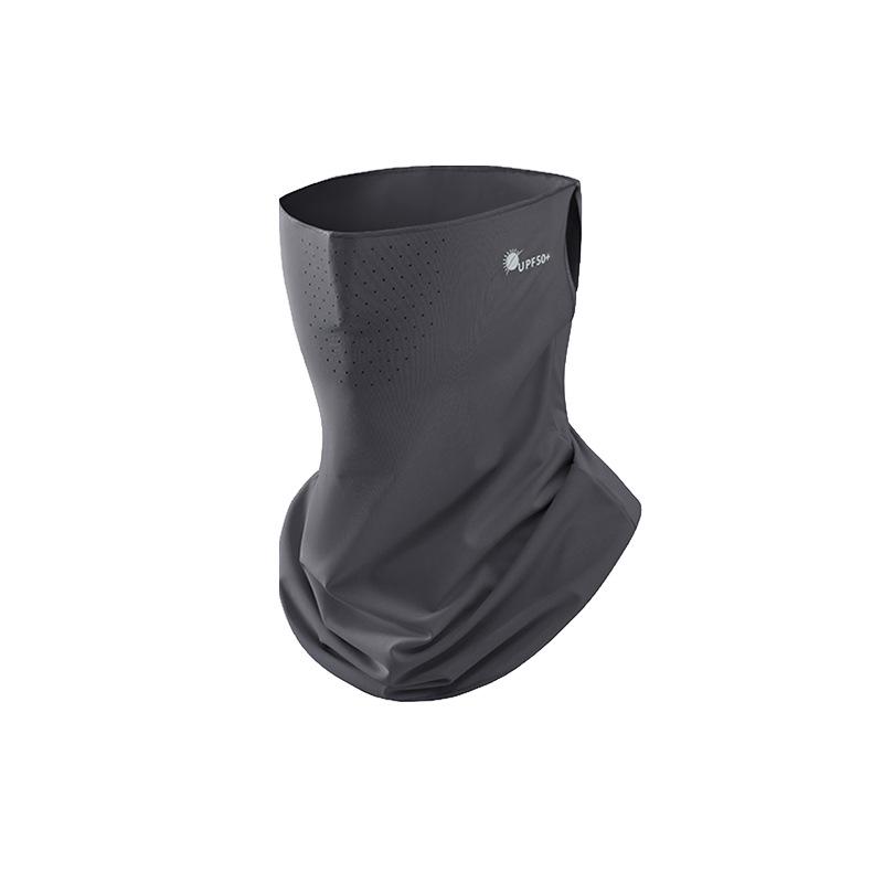Women's Ice Silk Sun Protection Face Veil: Breathable, Anti-UV, Ear-Hanging Mask & Neck Guard for Cycling