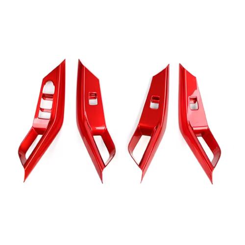 

For Chevrolet Equinox 2026 2026 Carbon Fiber Window Button Frame Cover Trim Automotive Interior Accessories LHD