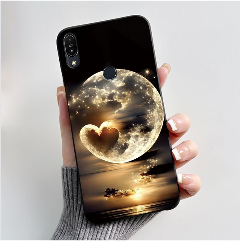 For Asus Zenfone Max Pro M1 ZB602KL ZB601KL X00TD / Max M1 ZB555KL X00PD Case Rabbit Cartoon Animals Black Soft Silicone Cover