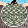Vintage Floral Round Beach Towel,Microfiber Boho Beach Blanket Sand Free Quick Dry Bath Towel Absorbent Meditation Rug Yoga Mat