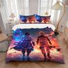 3pcs Naruto Vs Sasuke Anime Theme Printed Quilt Set - Soft and Comfortable Quilt Cover for Bedroom, Guest Room and Dormitory Decorative Bedd