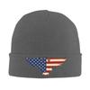 American Eagle Print Beanie Vintage Graphic Knit Hat Retro Streetwear Soft Warm for Unisex Women Elastic Cap Skullie Beanies Winter