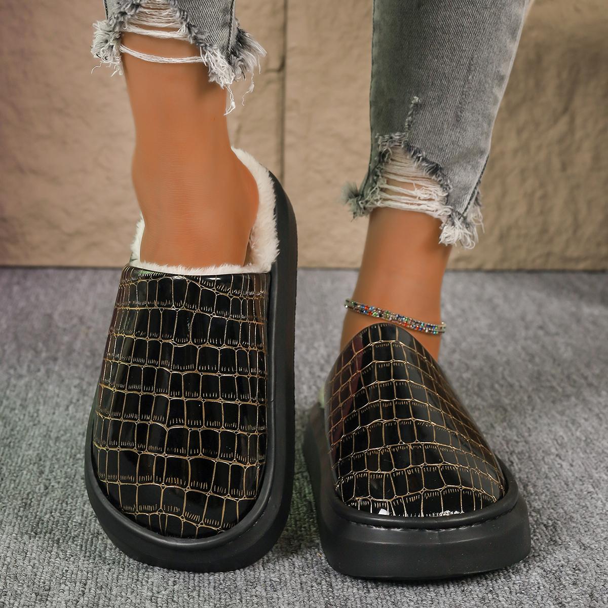 Мода 2024 Тапочки Женская обувь Женские сапоги Осенние с круглым носком Однотонные короткие туфли на толстой подошве Модные сапоги 36 чёрный 2919₽