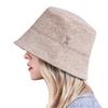 Stud Drop Over Fit Wool Bucket Hat Brown [VARZAR]