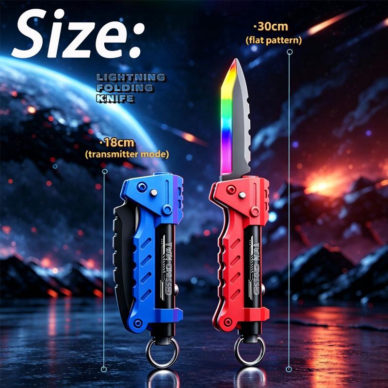 Bright Sword Outdoor Toy Folding Ejection Multi-Color Shooting Soft Bullet Cosplay Sword Party Family Interactive Toy For Adult