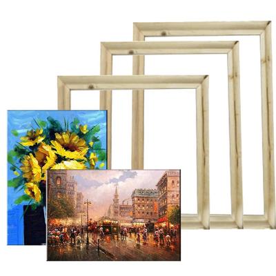 Wall Art Modern Wooden Natural Picture Wood Frame Solid Wood Frame Canvas Oil Painting Photo Frame