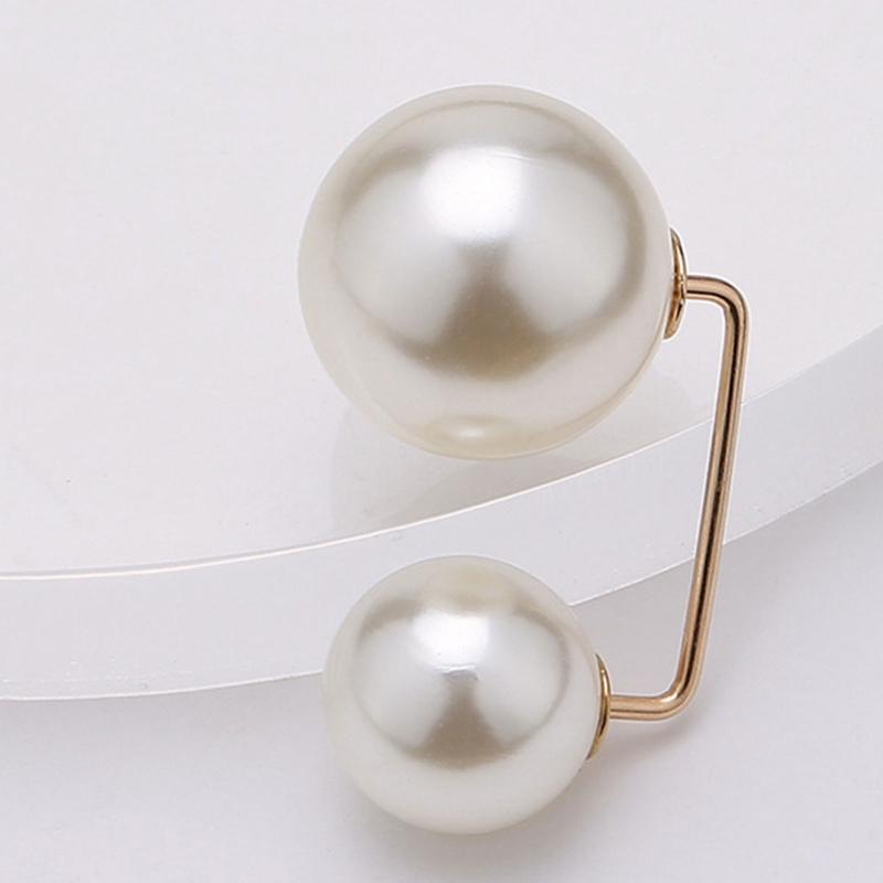 Pearl Brooch Pins For Women Safety Pins Neck Button Fashion Waist Pins For Dress Shrink Waist Circumferences