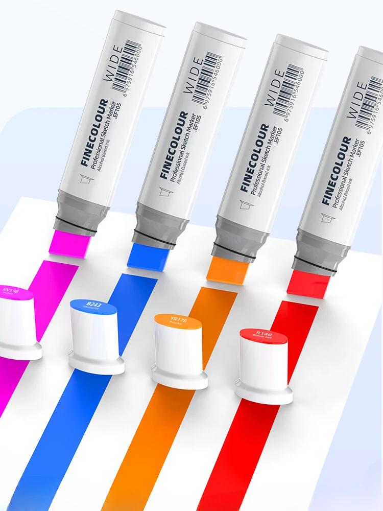 Finecolour 20mm Wide Markers Set POP Alcohol Line Sketching Art Markers Pen Drawing For Drawing Art Supplies EF105