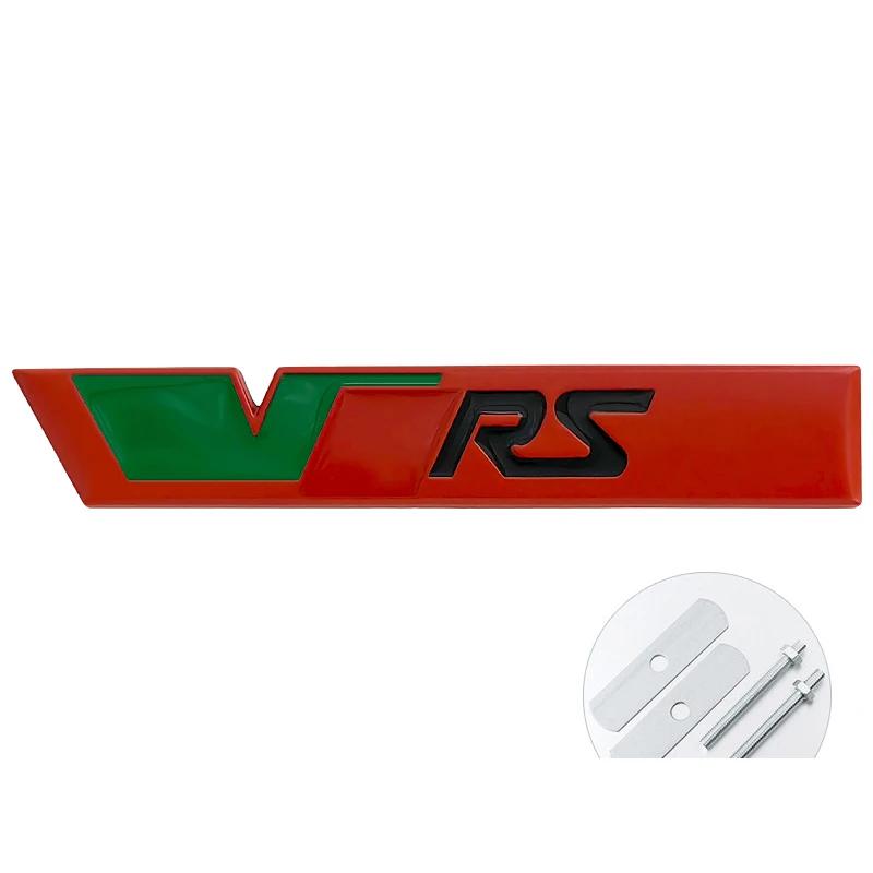 WMNC2 Car Sticker RS Logo VRS Front Grill Emblem Rear Trunk Badge Decal Fit for Skoda Octavia Kodiaq Fabia Superb MK3 Auto Accessories