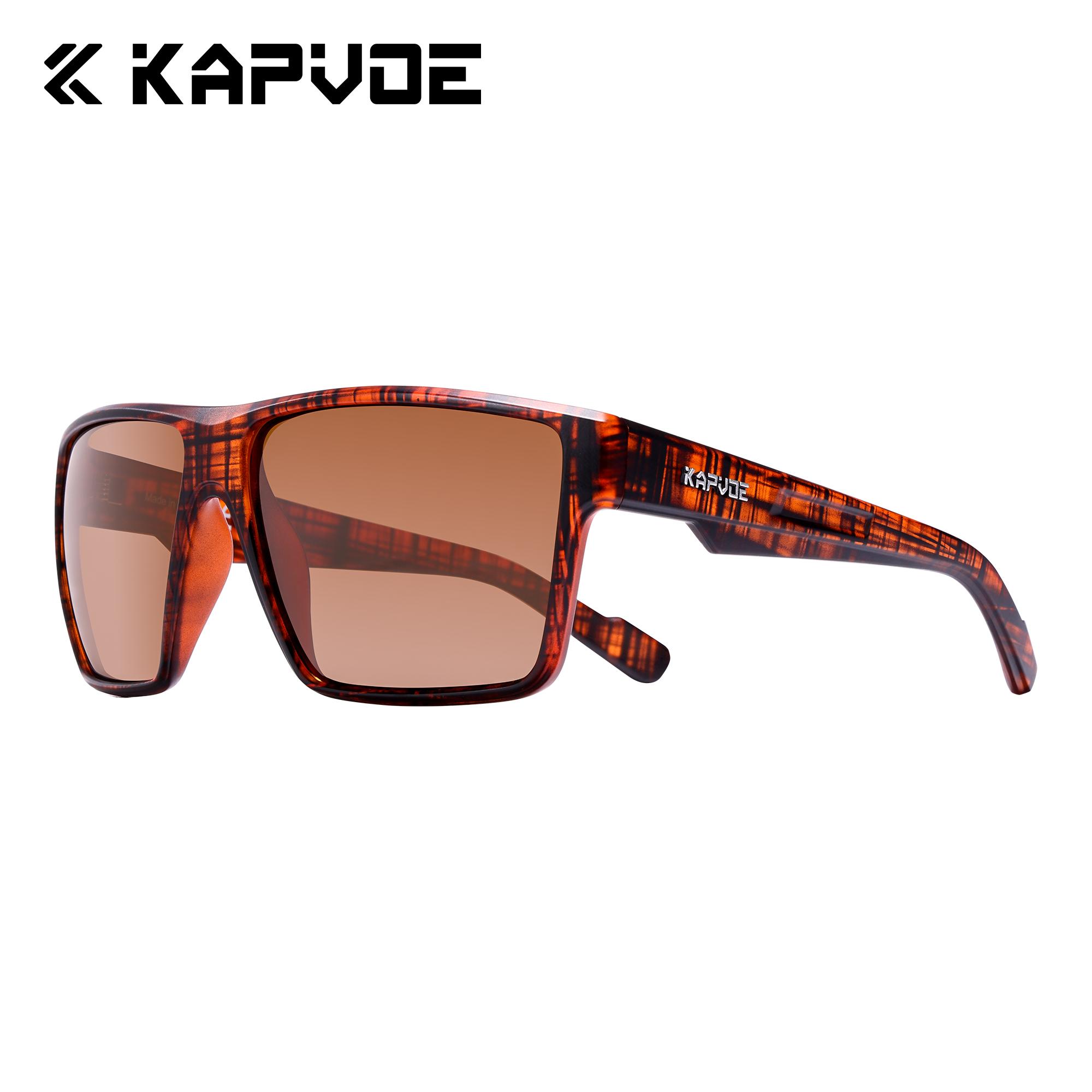 KAPVOE UV400 Polarized Cycling Sunglasses for Fishing MTB Road Bike Outdoor Sports Eyewear with Anti Glare polarized