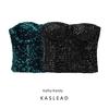 Kaslead New Arrival Women's Clothing Fashion Style Fashion Beads Decoration Word Tank-Top 8741275