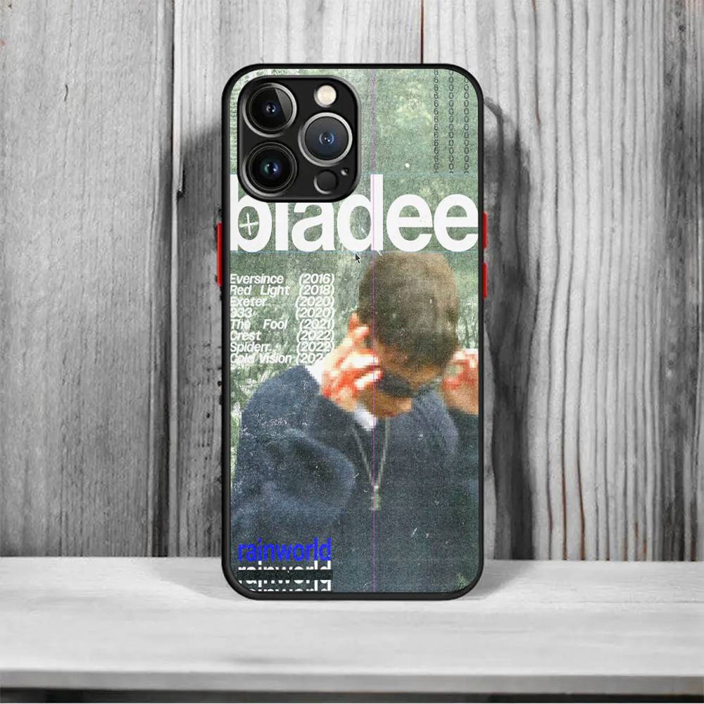 

Bladee Crest Matte Cover Phone Case For iPhone 16 15 14 11 12 13 Mini Pro Max X XR XS shockproof iPhone 15