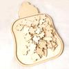 Wooden Milk Bottle Shaped Wedding Guestbook Personalised Creative Jigsaw Sign in Book for Guests Blessings Romantic Memory