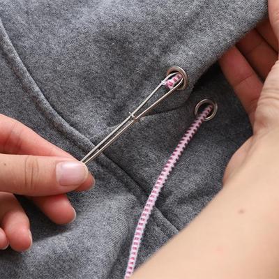 Kordel Einfädler Set Metall Einfädelclip Elastische Bänder Kordeln Einfädler Nähen