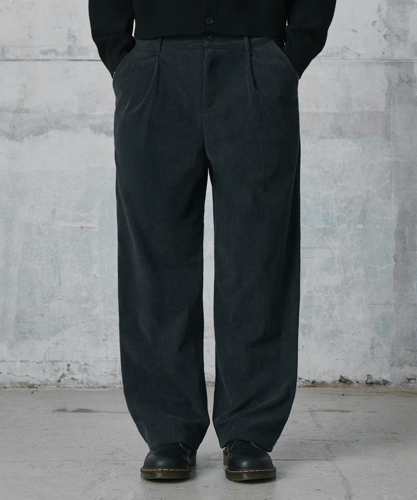 GLW Comfort Elastic Corduroy Pants Navy