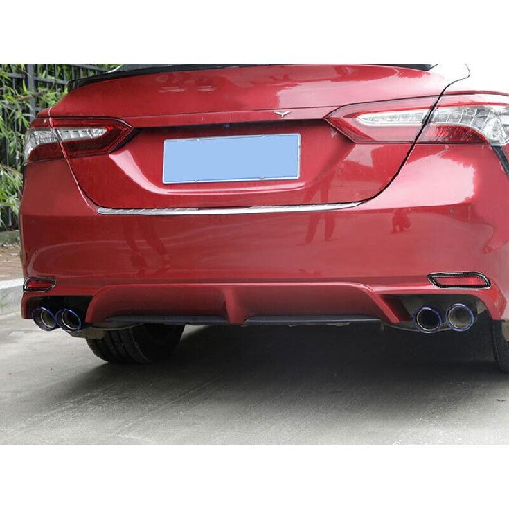For Toyota Camry SE 2018-2024 Carbon Fiber Rear Fog Light Eyelid Molding Frame