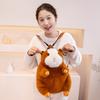 Cute Cartoon Guinea Pig Plush Backpacks Soft Stufted Dolls Kawaii Piggy Plushies Bag Children'S Backpack Women'S Handbag