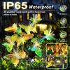 Solar-Powered Butterfly Fiber Optic Light - Waterproof Rechargeable Outdoor Garden Decor for Lawn, Yard, and Landscape