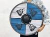 Wolf Design Viking Shield: Hand Carved Wooden Battleworn Shield