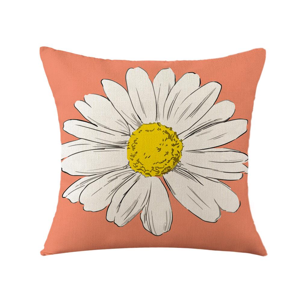 Spring Pillow, Daisy Pillowcase, New Printed Pillow, Office Sofa Pillowcase