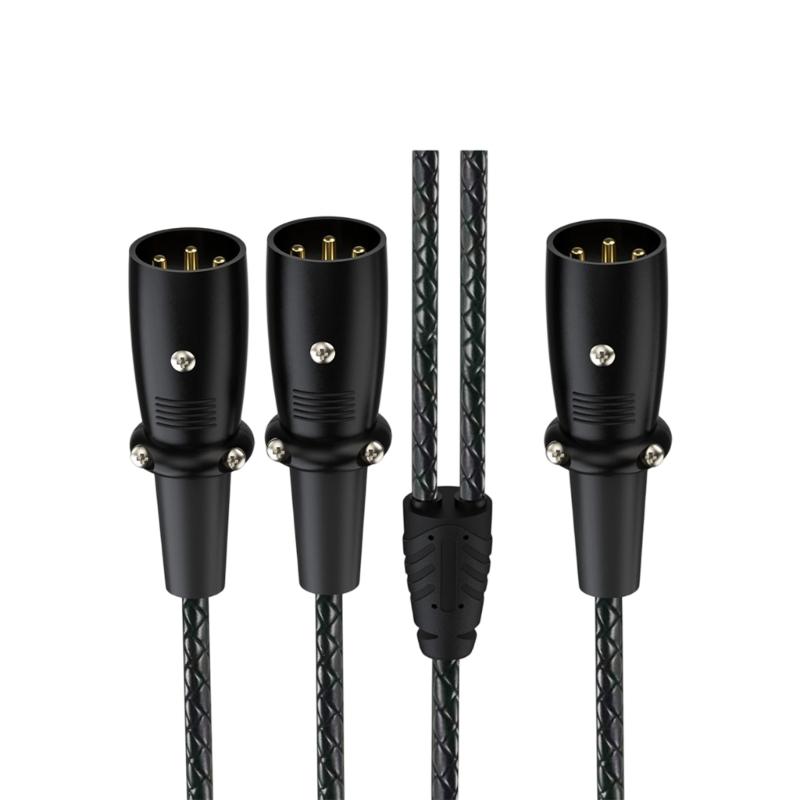 

Professional 3Pin Splitter Cable 1 Male to 2 Male Microphone Cable 3Pin Y Splitter Balanced Cord 90 Degree Angle